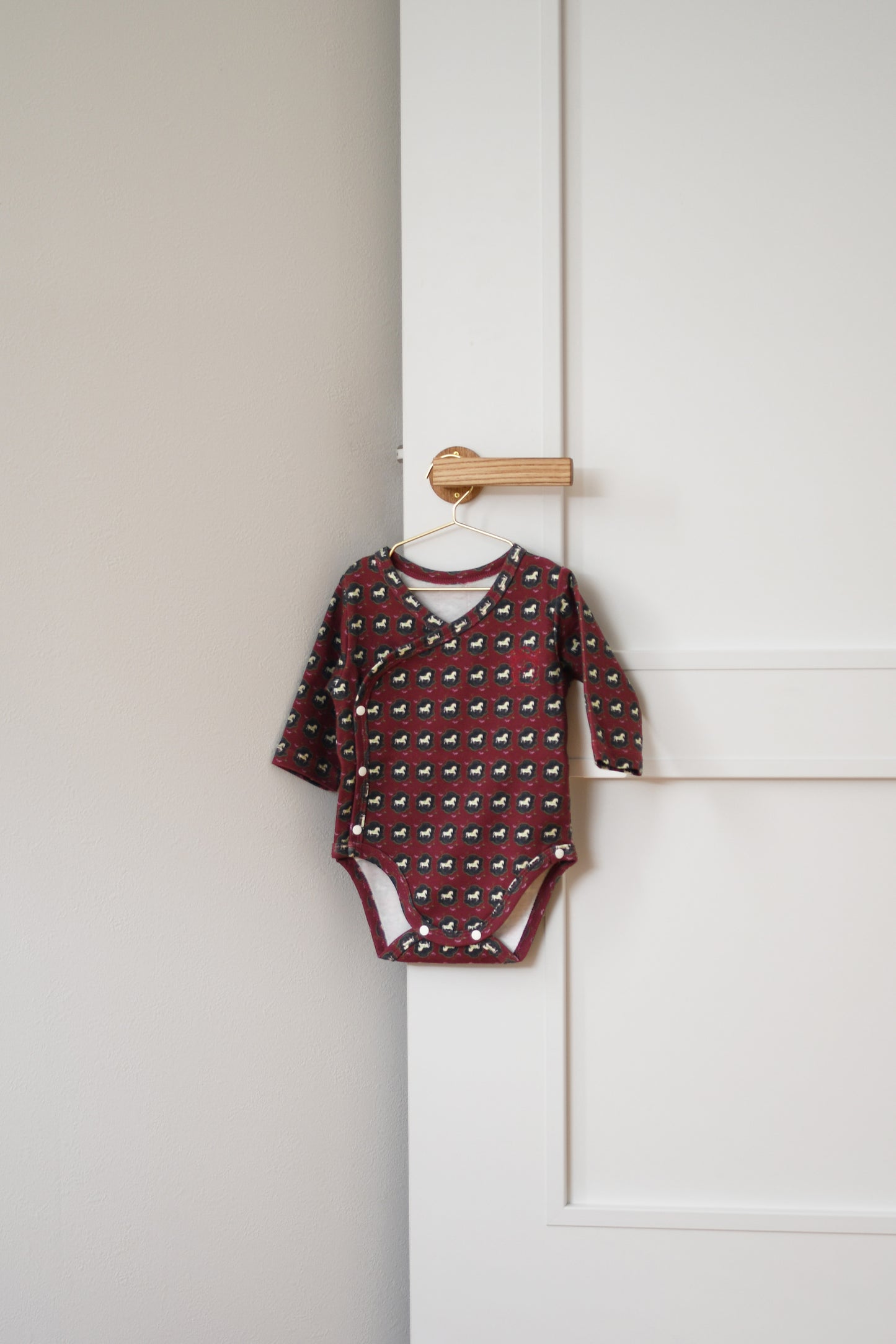 Long Sleeve Bodysuit - Horse