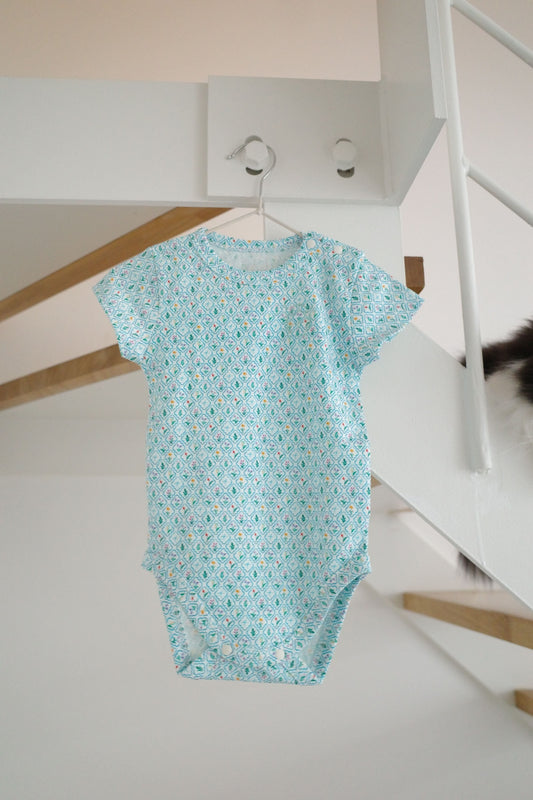 Short Sleeve Bodysuit - Flower
