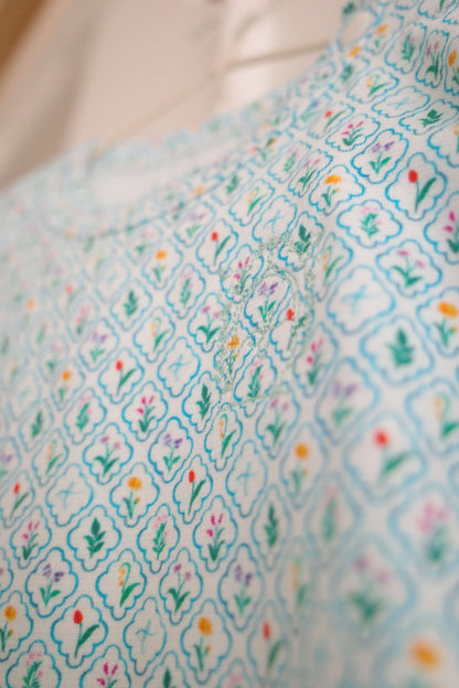 Short Sleeve Bodysuit - Flower