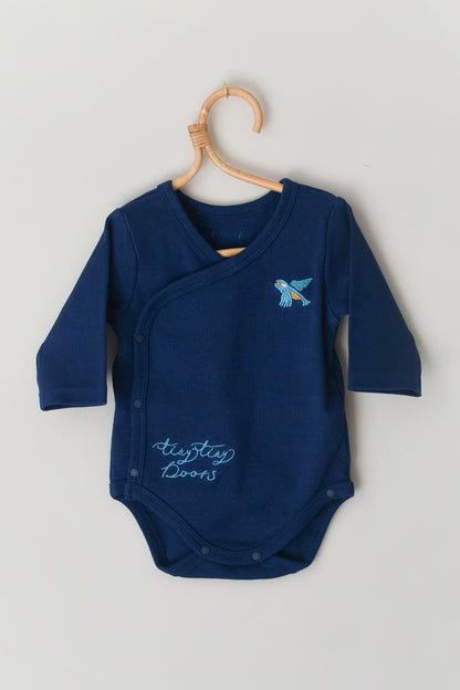 Long Sleeve Bodysuit - One-point Kawasemi