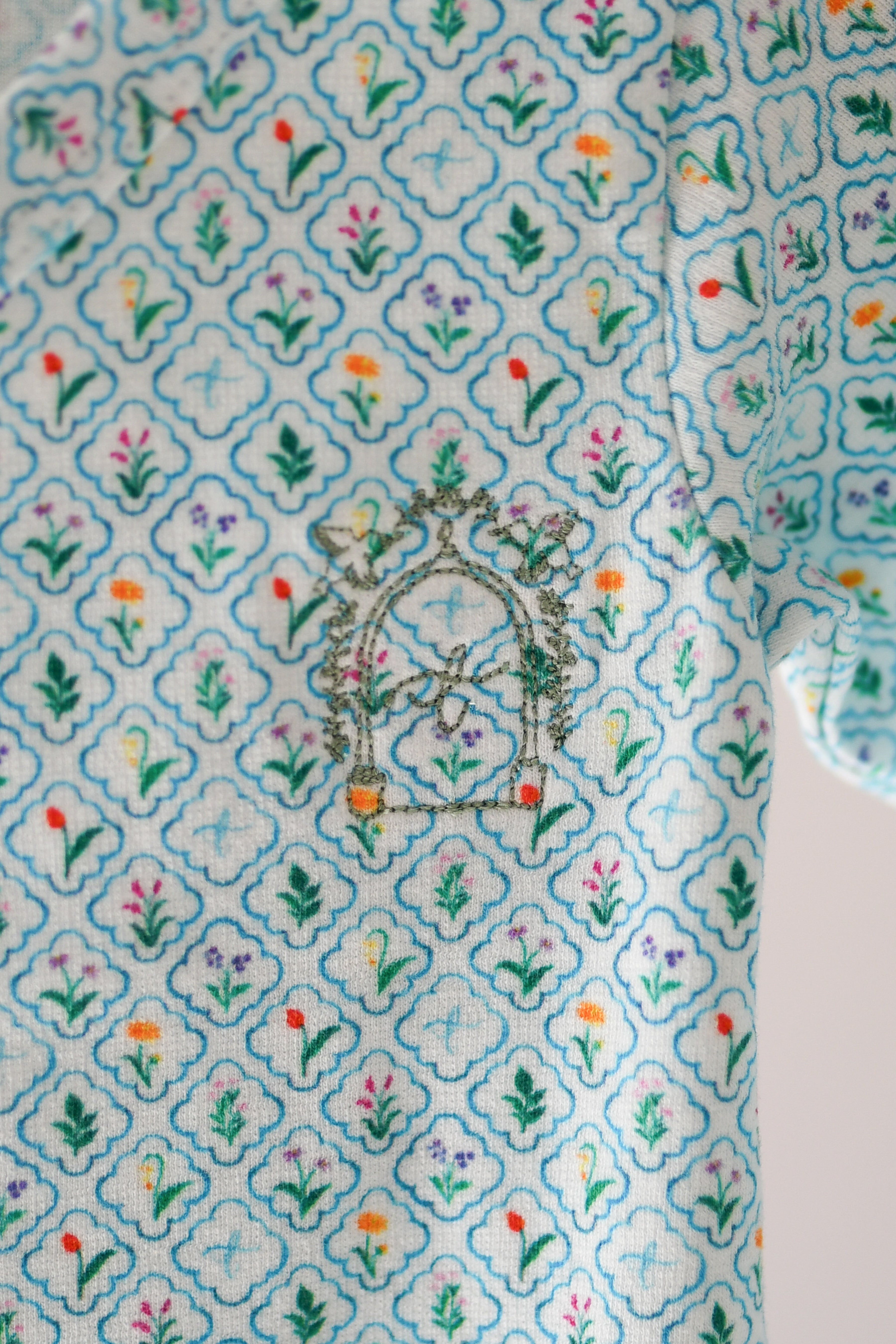 Long Sleeve Bodysuit - Flower – Tiny Tiny Doors
